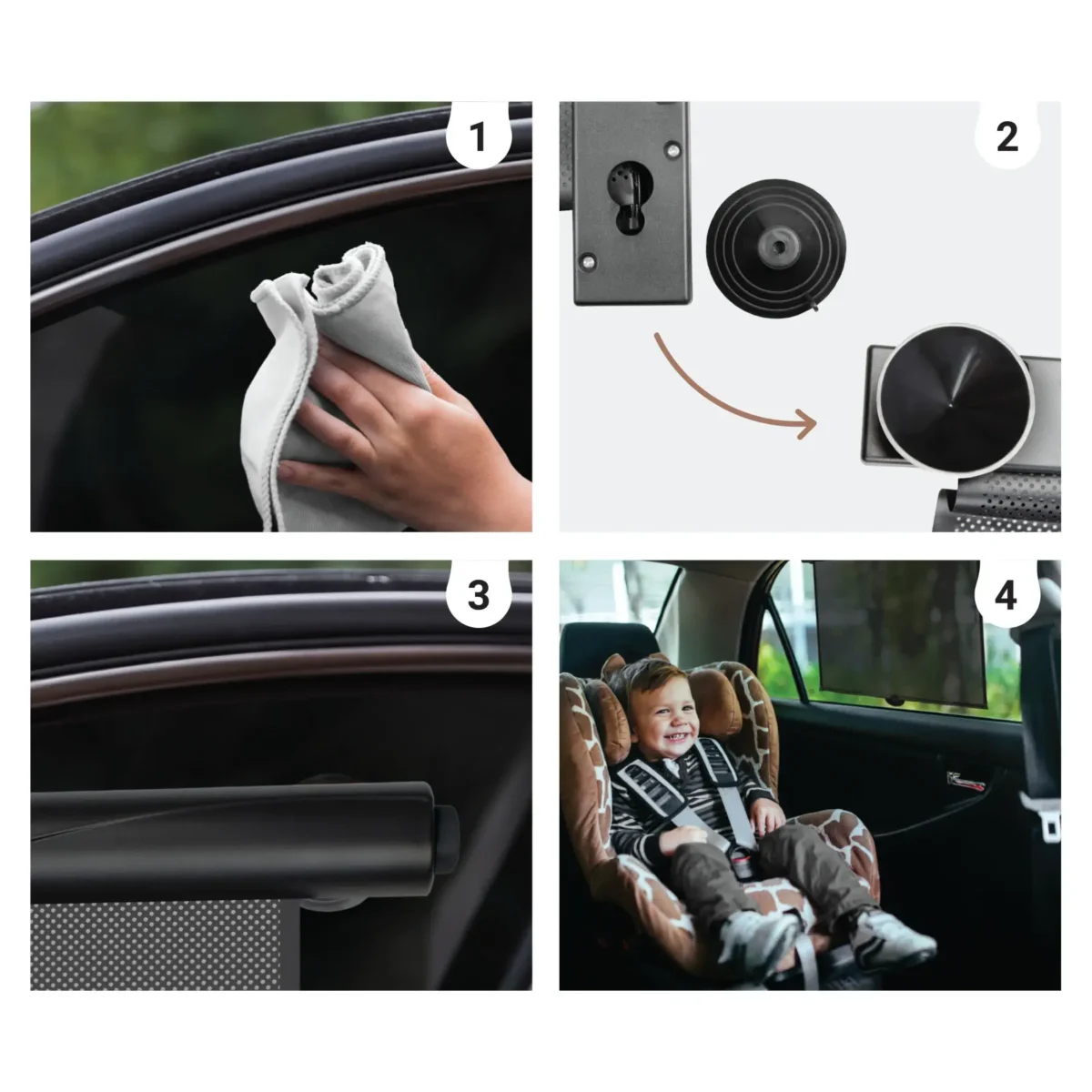 SIPO Car Roller Sunshade installation guide