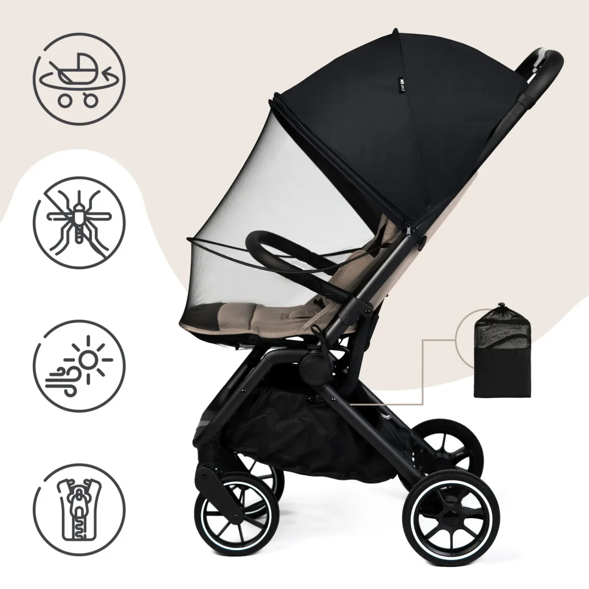 SIPO Moskitiera do wózka