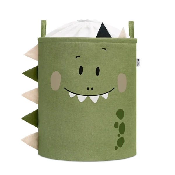 SIPO Thick fabric basket for toys with vivid print - XXL - Dino