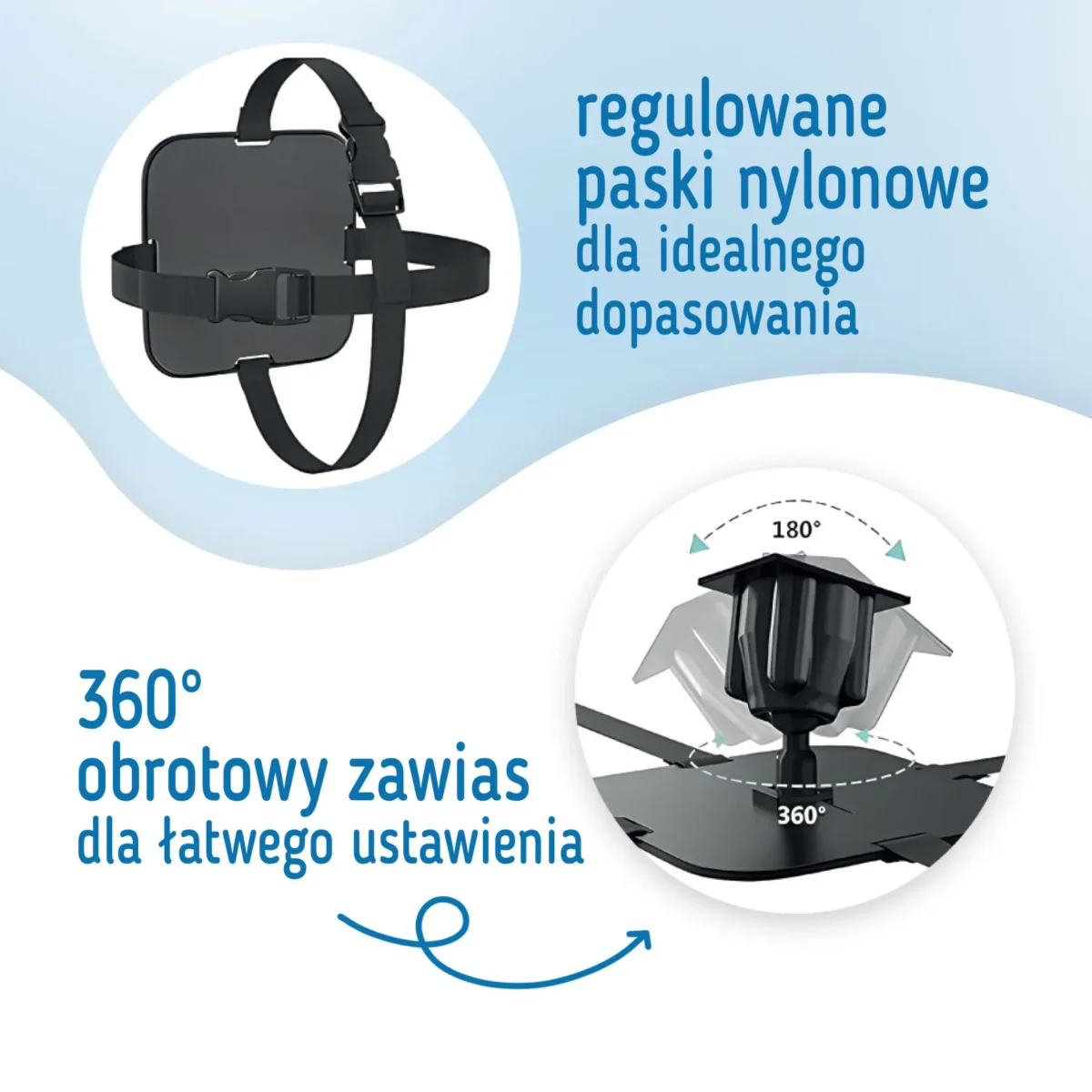 SIPO Samochodowe lustro do obserwacji dziecka 360 stopni