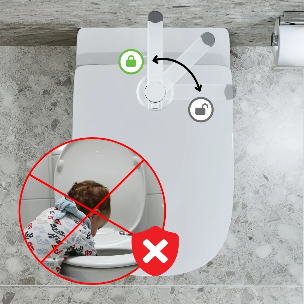 SIPO Zabezpieczenie WC, blokada toalety