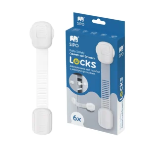 SIPO Adjustable Cabinet and Drawer Locks with Double Button