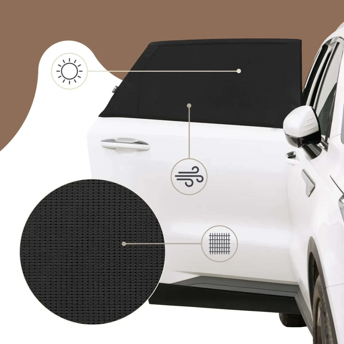 Sipo stretchable car window shades