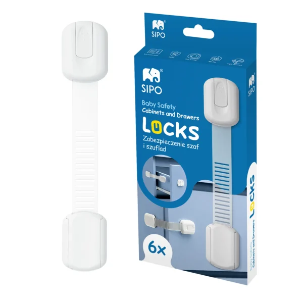 SIPO Childproof Cabinet and Drawer Locks - Set of 6