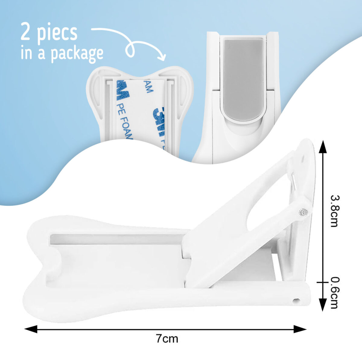 SIPO Sliding Door and Window Stopper - 2 pieces