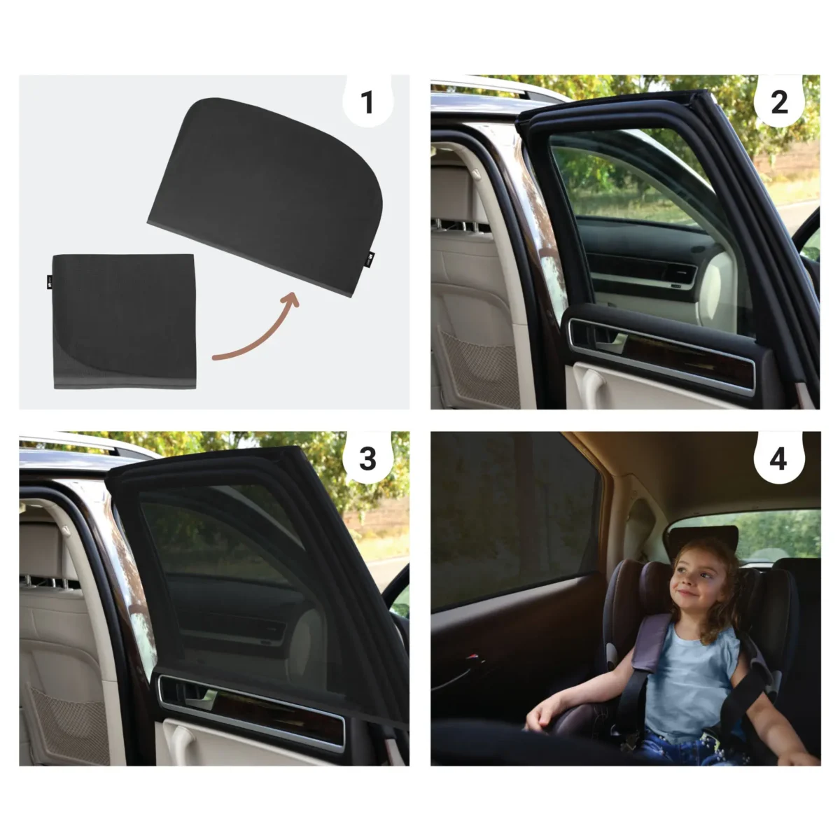 Sipo stretchable car window shades
