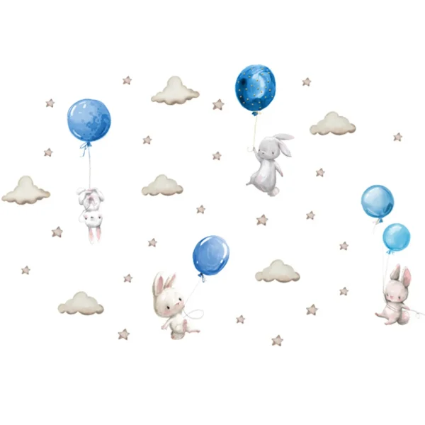 SIPO Children's Wall Stickers - Blue Balloons