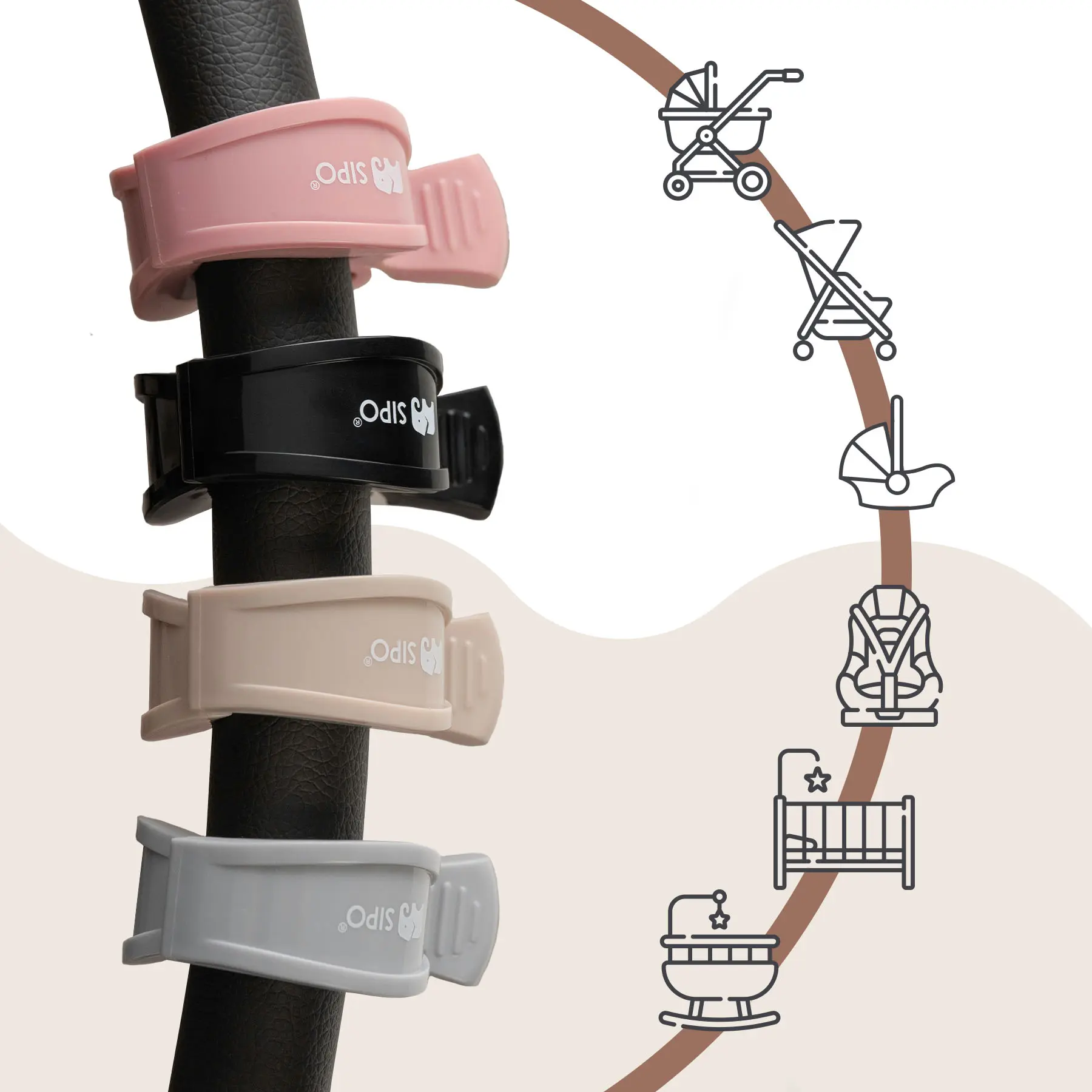 SIPO Multifunctional Clips - Pink