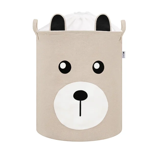 SIPO Toy storage basket for kids room XL - beige bear