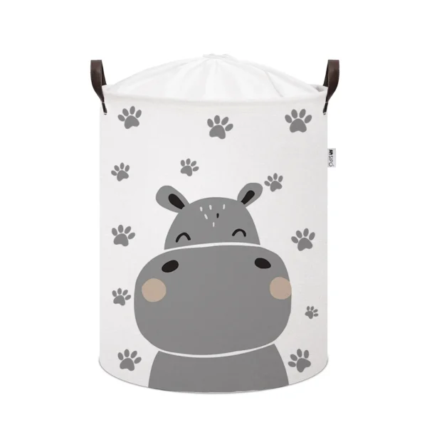 SIPO Toy bins for nursery, storage basket XL - hippo