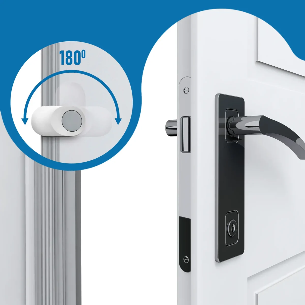 SIPO Finger Pinch Door Stoppers - white