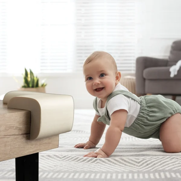 SIPO Foam Corner Protectors for Furniture - 4 pcs - Beige