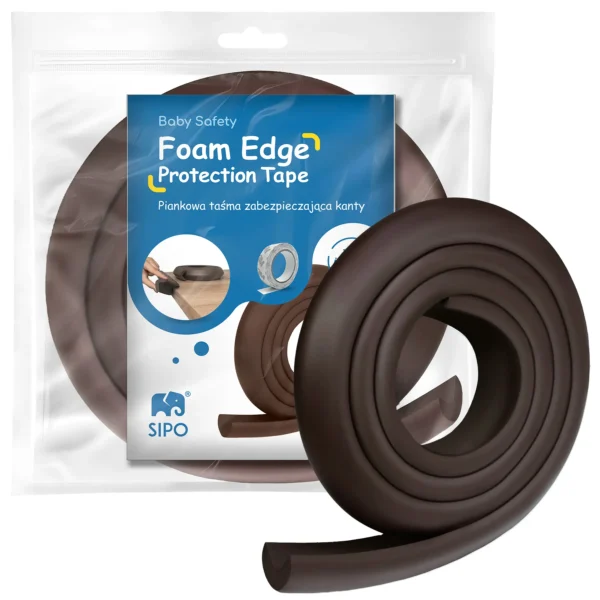 SIPO Foam Edge Protector Tape for Furniture - 2 M - Brown