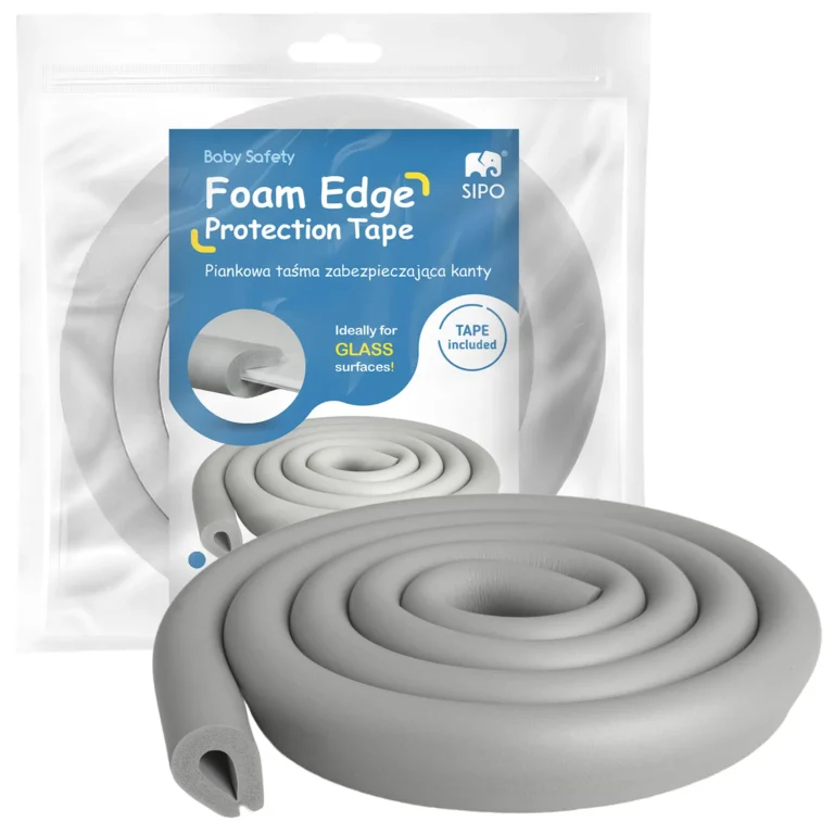 SIPO Foam Edge Protector Tape - ideally for Glass Furniture - 2 Meters