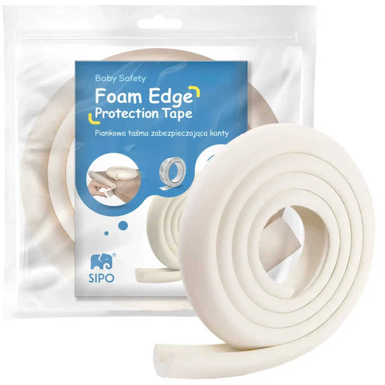 SIPO Foam Edge Protector Tape for Child Safety - 2 Meters - Beige