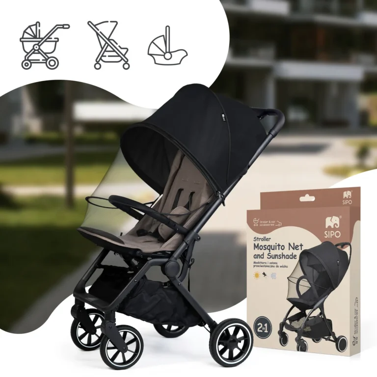 SIPO Mosquito Net and Sunshade Cover for Stroller