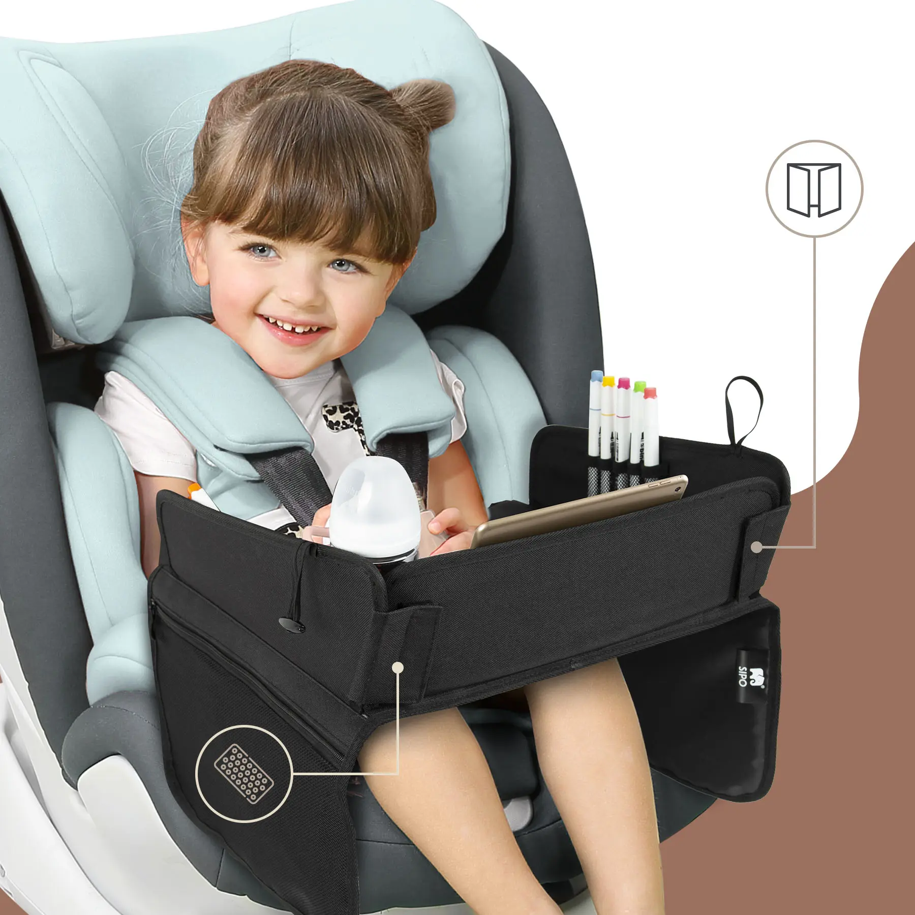 SIPO Kids Car Travel Tray