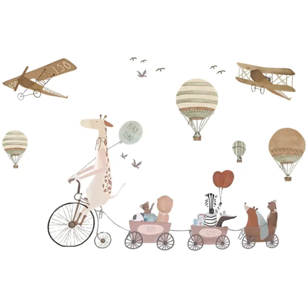 SIPO Children's Wall Stickers - Giraffe And Friends