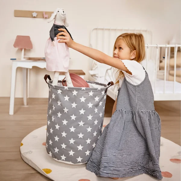 SIPO Kosz na zabawki w pokoju dziecka - gwiazdki