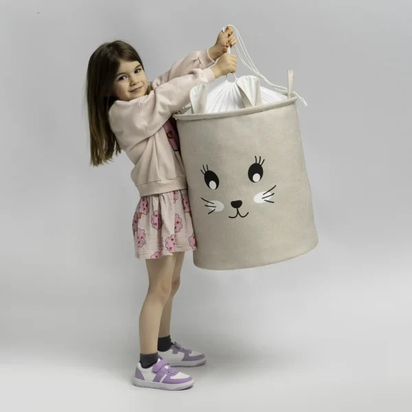 SIPO Toy storage basket for kids room with animal design - XXL - Rabbit