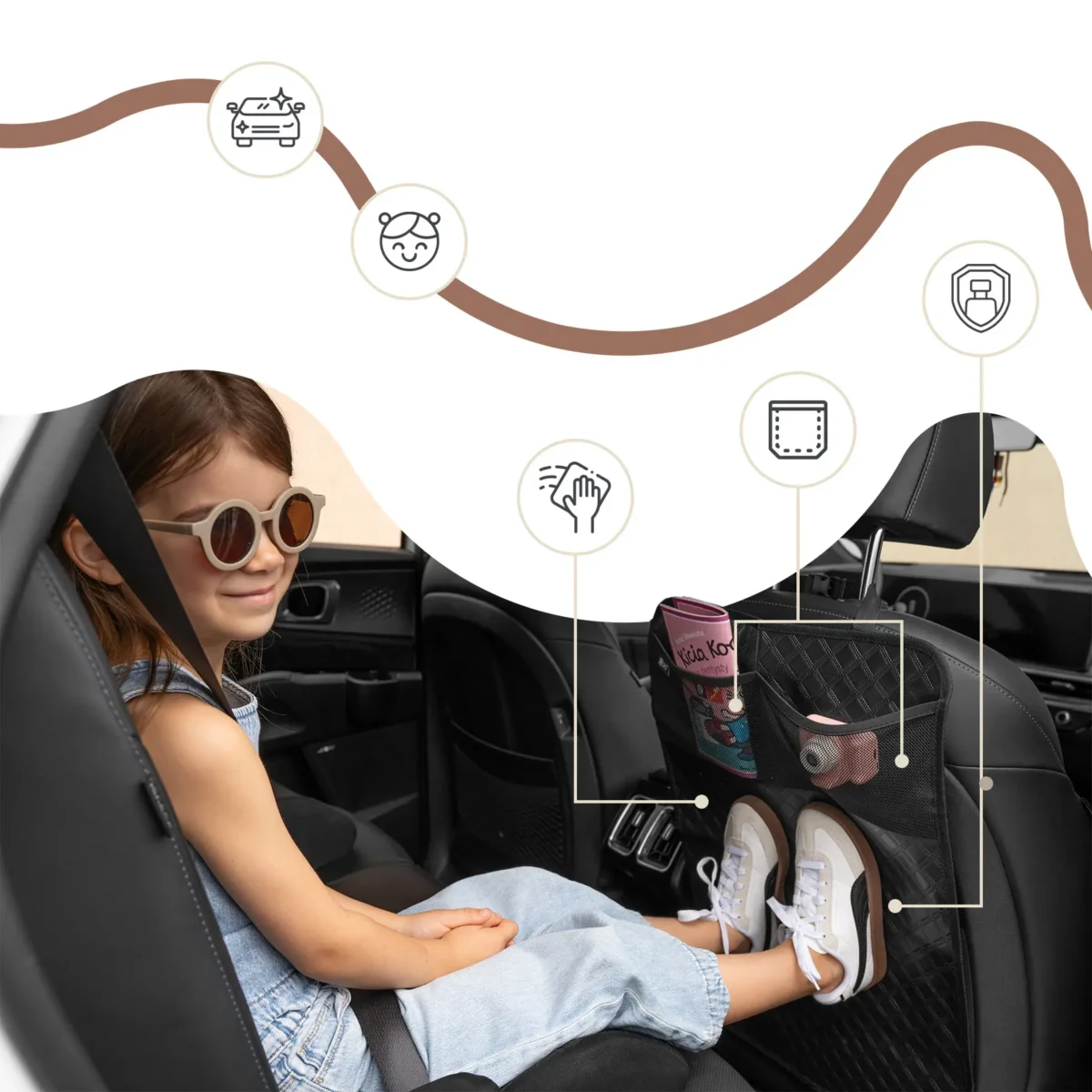 SIPO Mata ochronna na fotel samochodowy