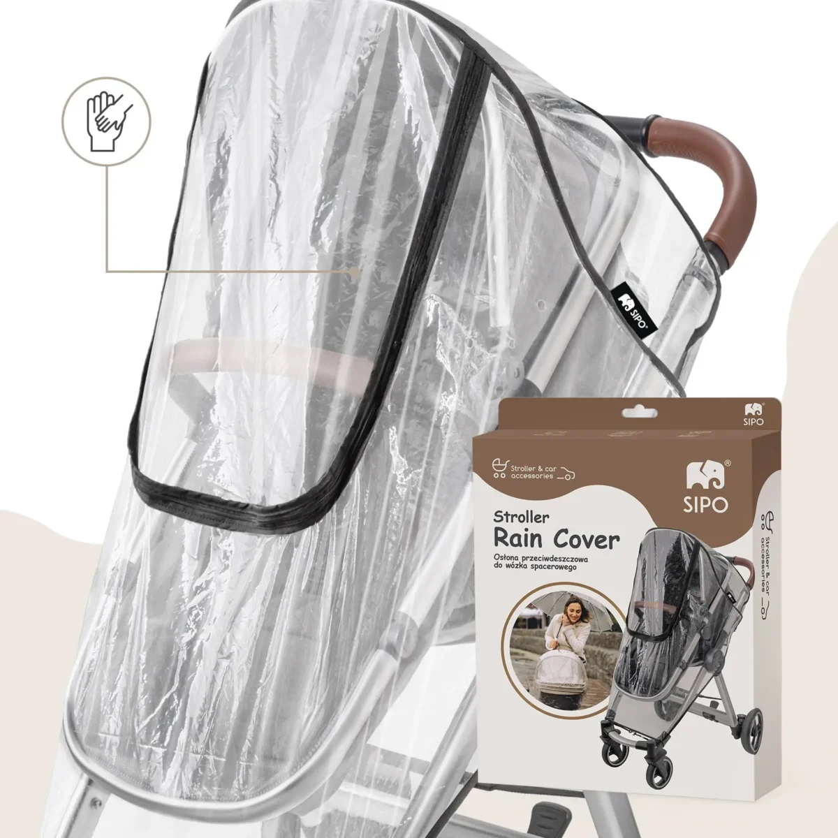 SIPO - Osłona przeciwdeszczowa do wózka - dodatek