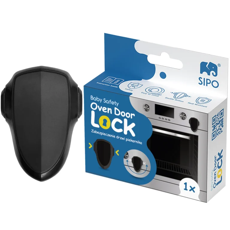 SIPO Oven Door Lock for Child Safety - black