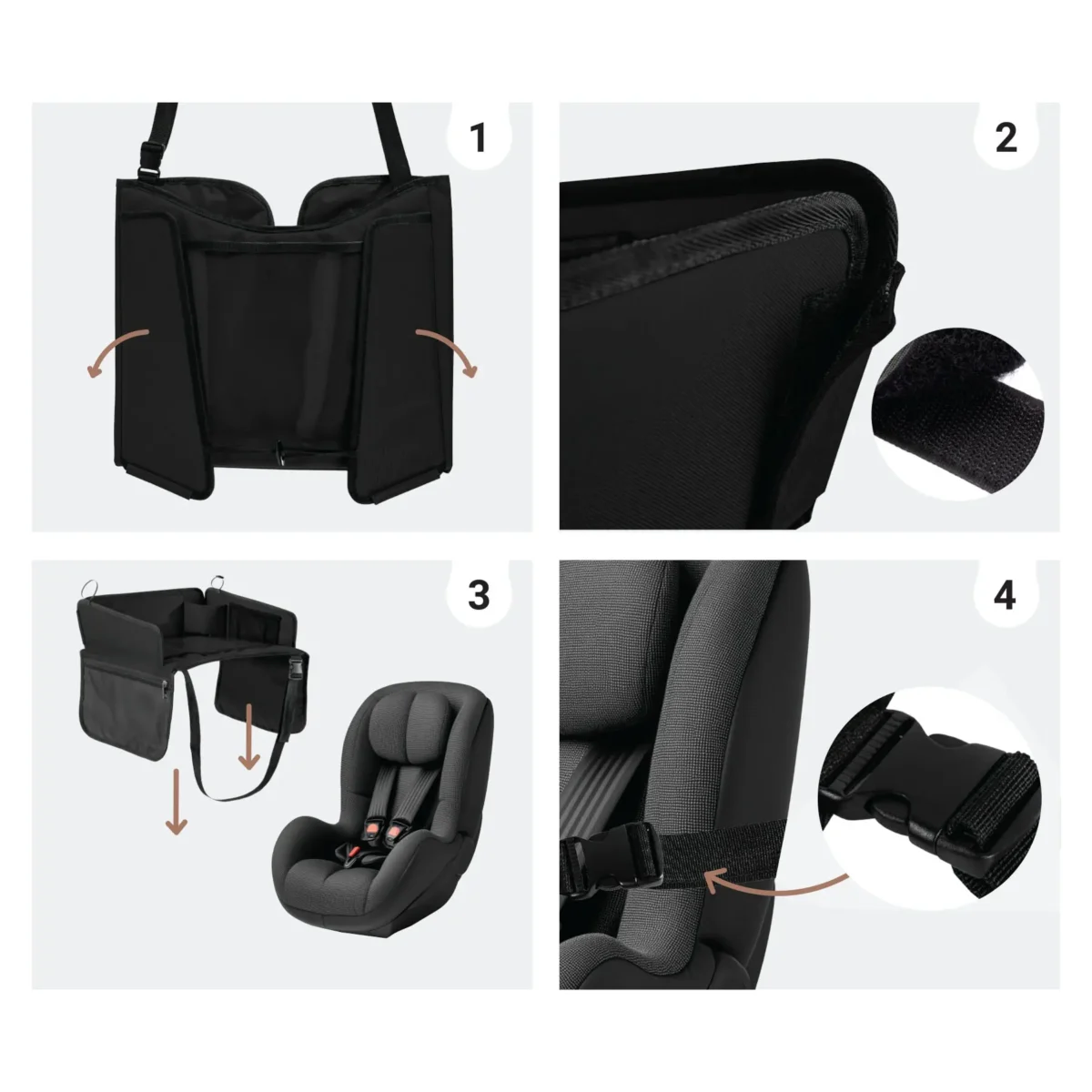 SIPO Stolik podróżny dla dziecka do samochodu