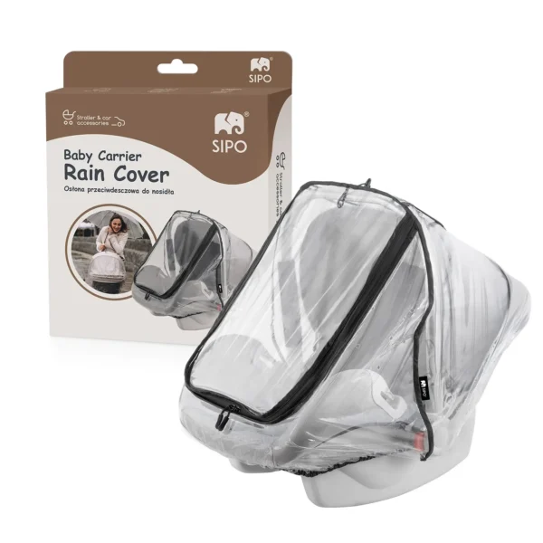Sipo baby carrier rain cover – transparent cover