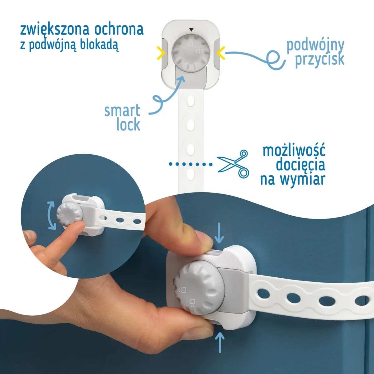 SIPO Obrotowe zabezpieczenie szaf i szuflad