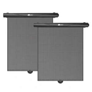 Sipo rolety samochodowe na szyby – dwie czarne rolety przeciwsłoneczne