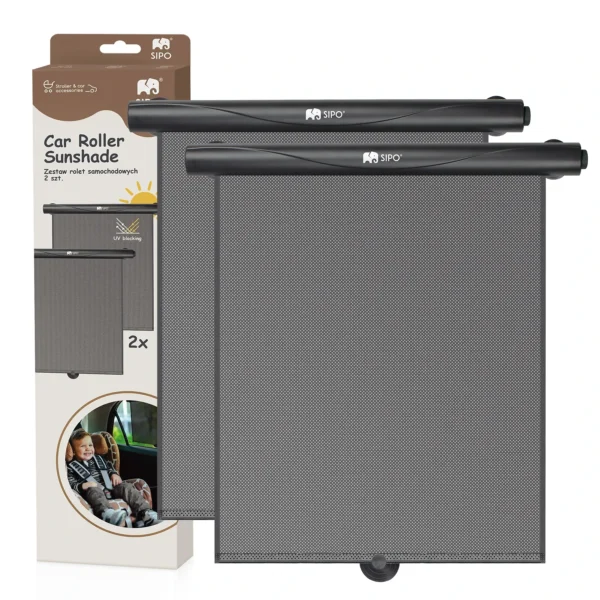 Sipo rolety samochodowe na szyby – zestaw 2 rolet przeciwsłonecznych