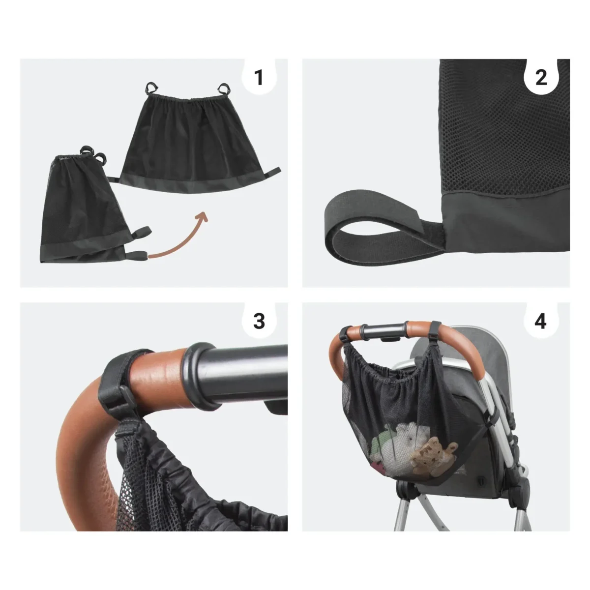 Sipo - organizer do wózka – instrukcja montażu organizera na wózku.