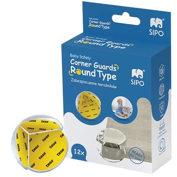 SIPO Silicone Corner Guards for Furniture - round type