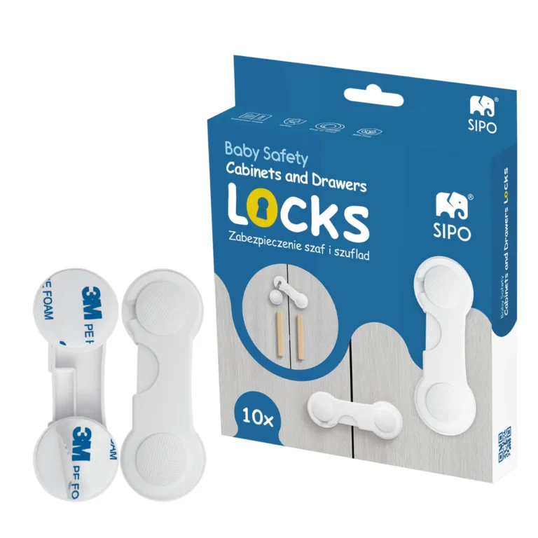 SIPO Snap-Lock Cabinet and Drawer Locks - Baby Safety