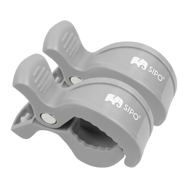 SIPO Stroller Clips - Set of 2 - Grey