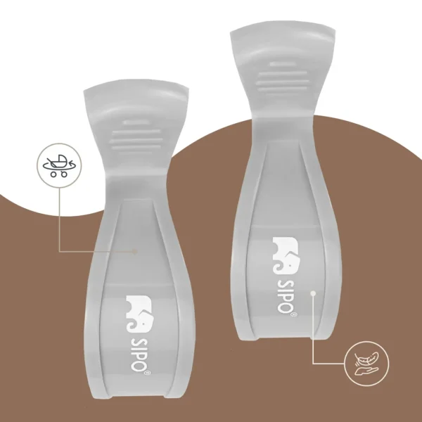 Sipo stroller clamps grey