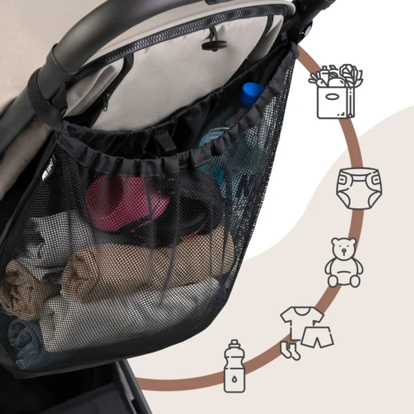 SIPO Mesh Stroller Organizer for Baby Accessories XL