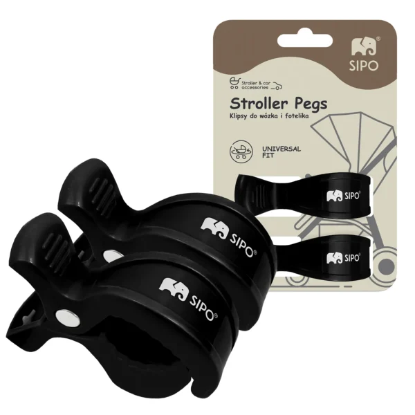 SIPO stroller clamps - black