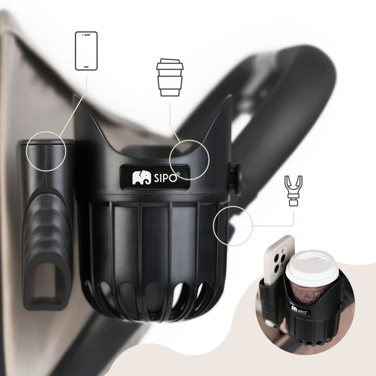 SIPO Universal Stroller Holder