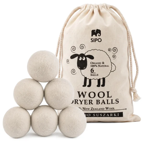 SIPO Wool Dryer Balls 100% Natural