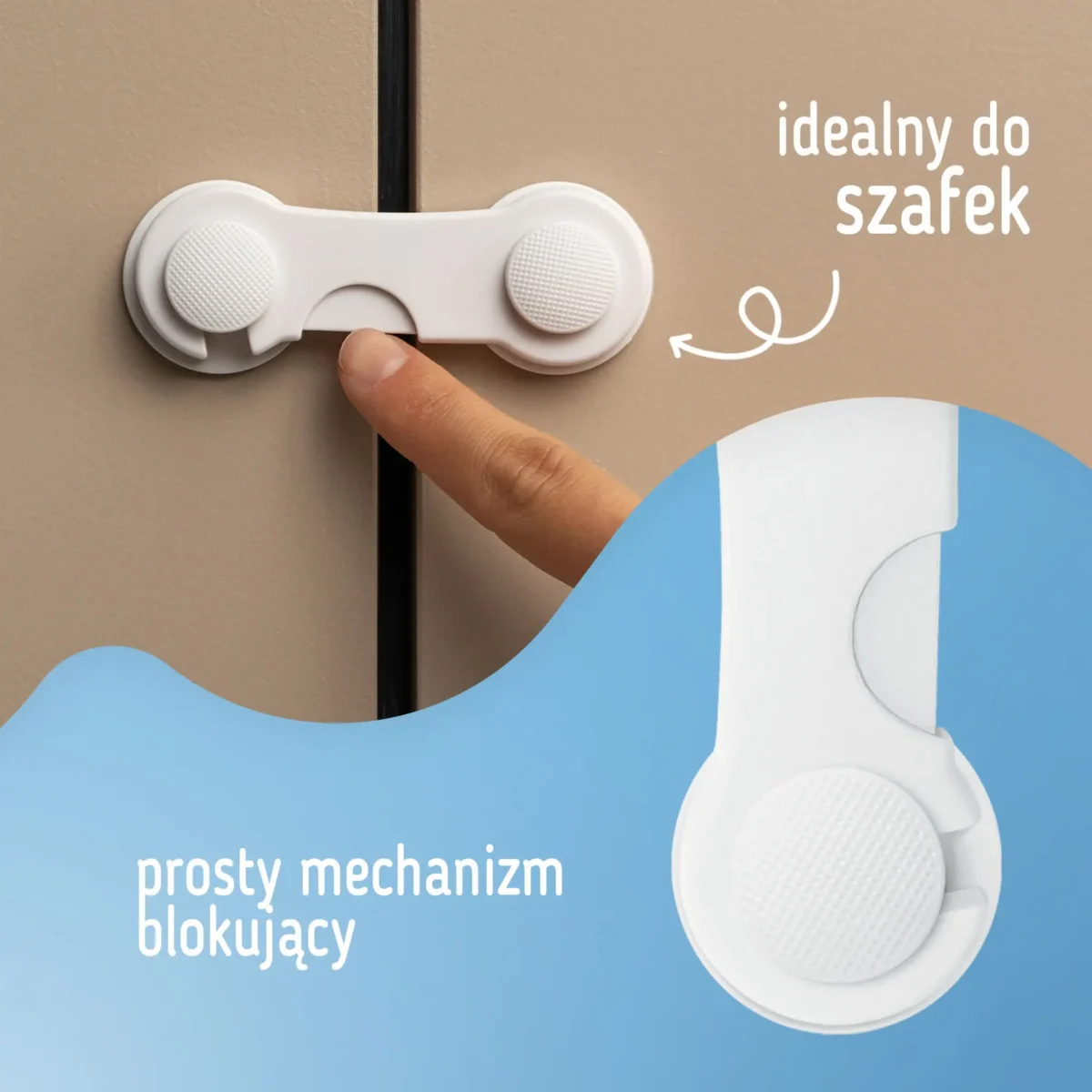 SIPO Blokada szaf i szuflad na zatrzask