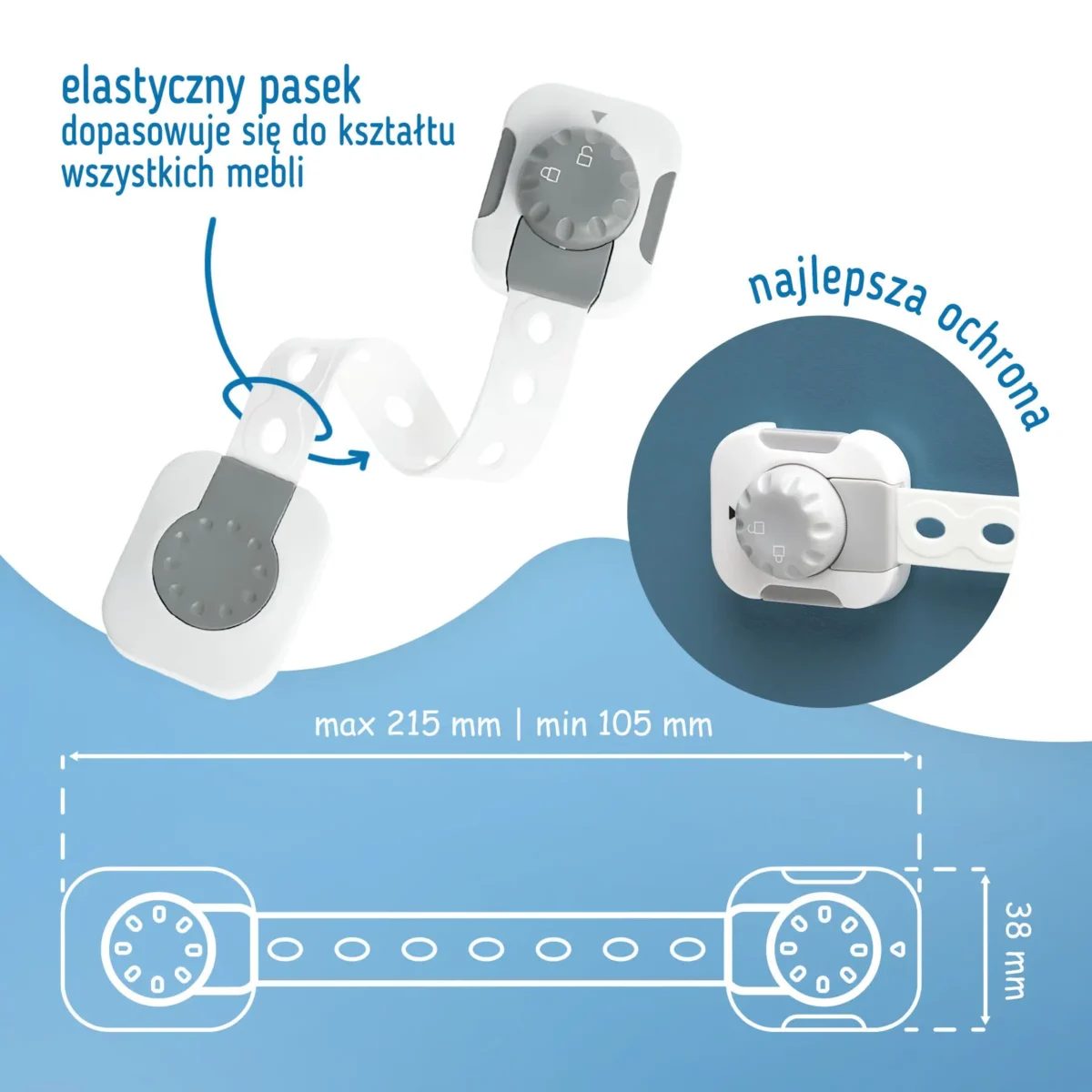 SIPO Zabezpieczenie szaf i szuflad z funkcją smart lock