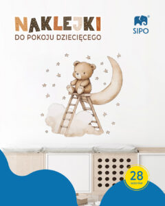 Naklejki do pokoju dziecięcego z misiem Sipo