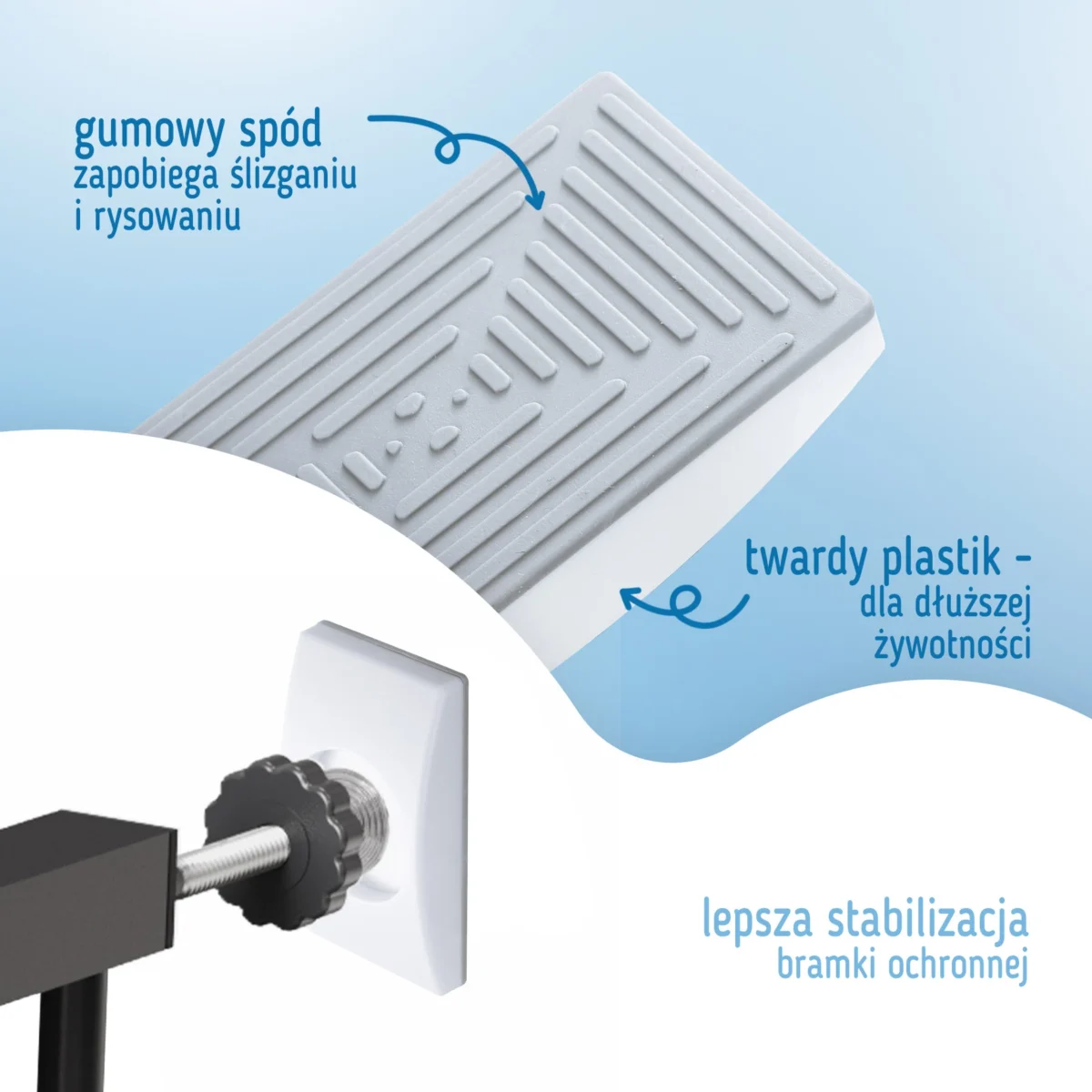 Podkładki ochronne ścienne do bramek zabezpieczających - zestaw 4 sztuk - obrazek 4