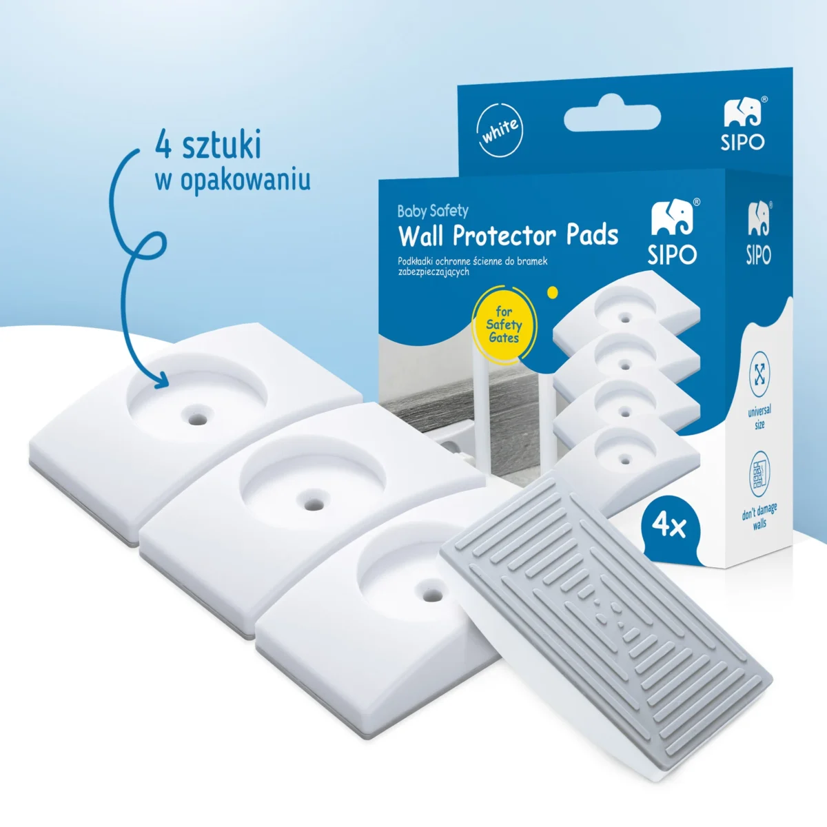 Podkładki ochronne ścienne do bramek zabezpieczających - zestaw 4 sztuk - obrazek 6