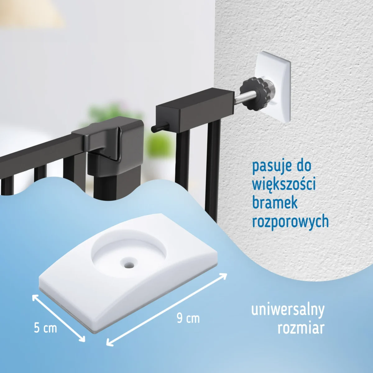 Podkładki ochronne ścienne do bramek zabezpieczających - zestaw 4 sztuk - obrazek 3