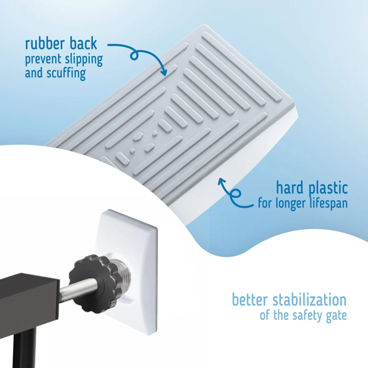 Wall Protector Pads for Safety Gates – Set of 4 - Image 4