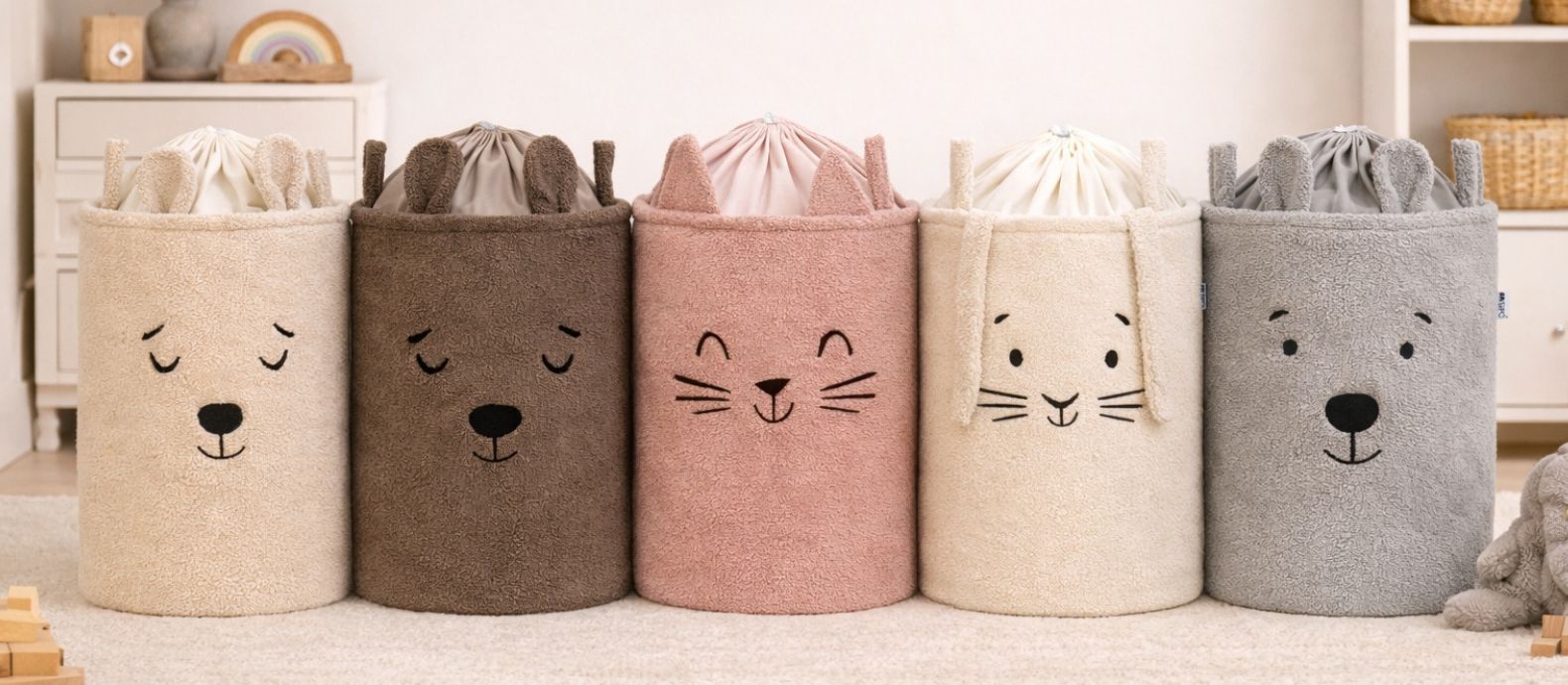 New Toy Basket Collection – Bouclé Premium Model